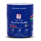 Apex Vitals Gluta Pure L Glutamine 300 G - 60 Ser|German made|Pharma Grade|Made In Europe|FDA,EFSA & FSSAI Certified|Fermented & 100% Micronized|No Chemical Processing & Vegetarian Source