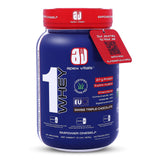 Apex Vitals 1 Whey, Grass-Fed Whey, Made In Europe, FDA,EFSA & FSSAI Certified, 27g Protein,10g EAA+ 5gBCAA, Concentrate 80-60%,Isolate 86-40%,Digestive Enzymes, 2lbs (900g)25+ Ser