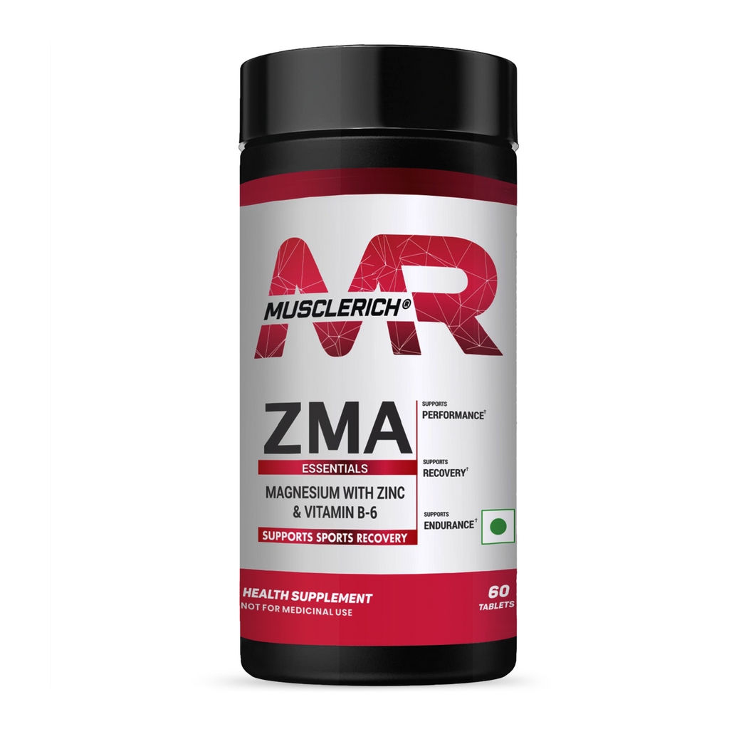 MuscleRich ZMA (Magnesium with Zinc & Vitamin B-6) 60 Tablets