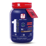 Apex Vitals 1 Whey, Grass-Fed Whey, Made In Europe, FDA,EFSA & FSSAI Certified, 27g Protein,10g EAA+ 5gBCAA, Concentrate 80-60%,Isolate 86-40%,Digestive Enzymes, 2lbs (900g)25+ Ser