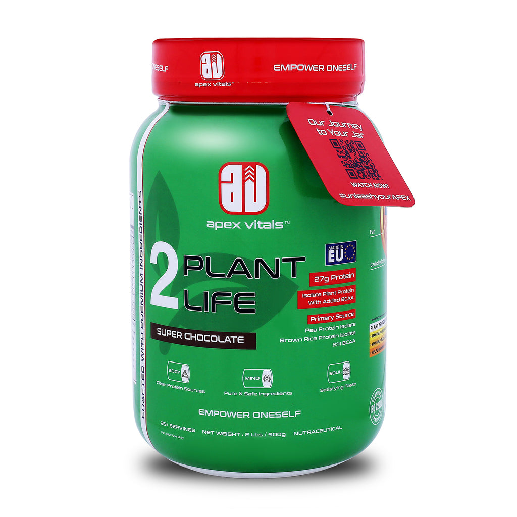 Apex Vitals 2 Plant Life| Plant Protein Powder for Men & Women| Organi ...