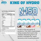 ANS Performance N-ISO Hydro Whey Isolate Protein 4.4 lbs, 2kg + FREE ANS Shaker