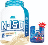 ANS Performance N-ISO Hydro Whey Isolate Protein 4.4 Lbs, 2kg + ANS Quench bcaa 30 servings